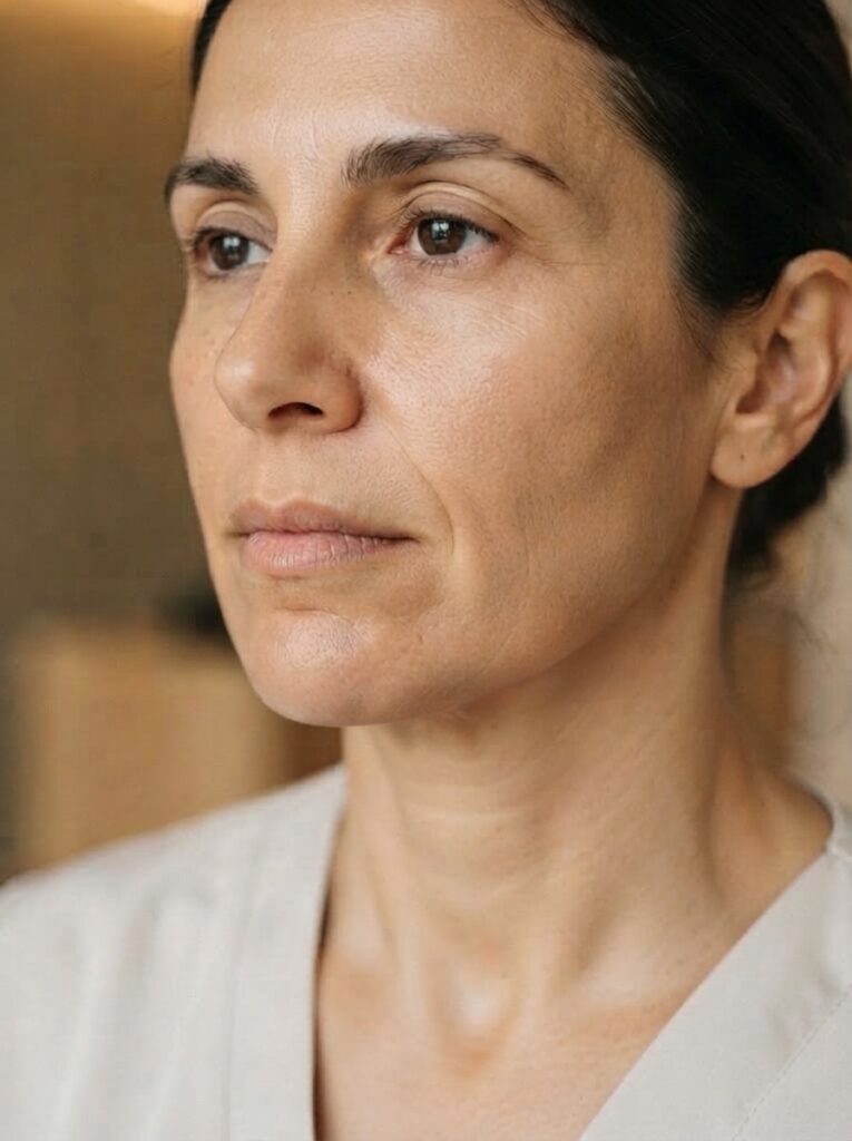 Después del tratamiento Hilos tensores en Clínica Eleya