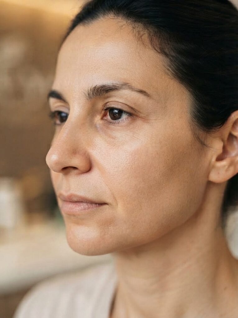 Después del tratamiento LPG facial en Clínica Eleya