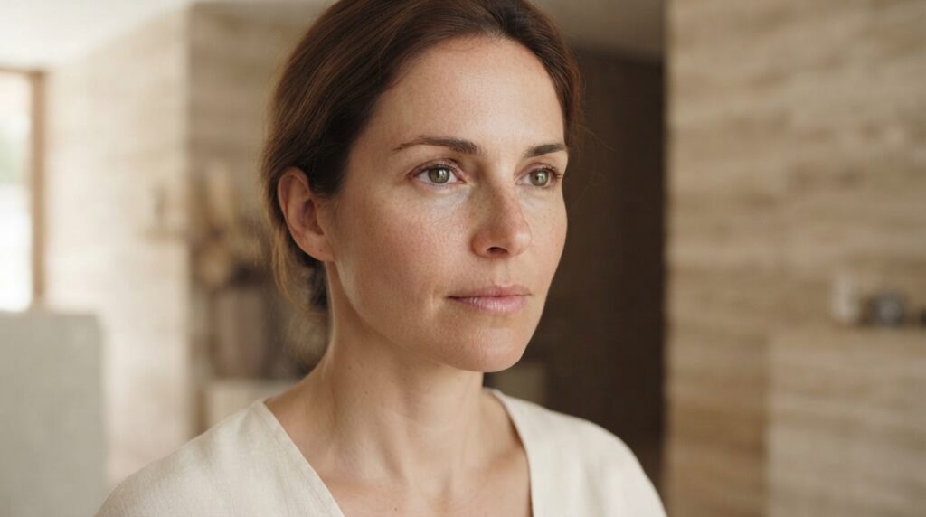 Retrato antes de protocolo facial SkinCeuticals Skin Pigment Correct en Clínica Eleya